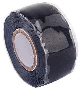 Hyuduo Gummiband, Selbstklebend Wasserdicht Isolierung Silikonkautschuk Reparatur Dichtband Kleben Rettungsdraht Schlauchband Schwarze Klebebänder