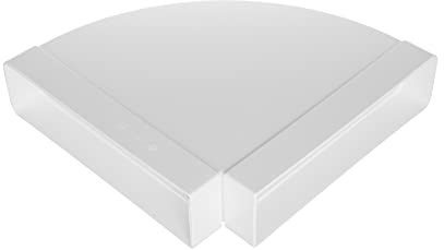 Vent Systems 220 x 55 mm horizontal rechteckiger Rohrbogen für Rohranschluss. Winkel: 90°. Lüftungssystem, Heizung, Kühlung.
