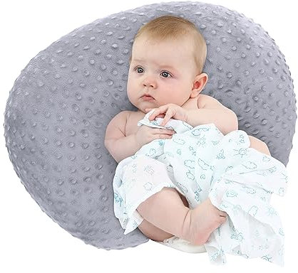 LAT LEE AND TOWN Stillkissen klein Minky - schwangerschaftskissen Nursing Breastfeeding Pillow für Neugeborene Jungen und Mädchen Geschenk