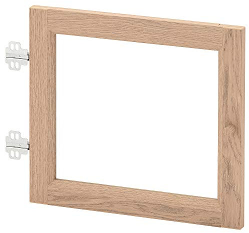IKEA OXBERG Glastür, 40 x 35 cm, weiß gebeiztes Eichenfurnier