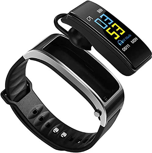 MITLOW Reloj Inteligente con Auricular Bluetooth inalámbrico, rastreador de Salud podómetro, Pulsera de Fitness, Pulsera Inteligente, Auriculares Bluetooth