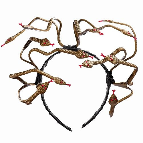 AOVNA Medusa Serre-tête serpent pour déguisement de reine maléfique Accessoire de cheveux pour Halloween, carnaval, cosplay