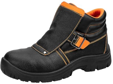 NEO TOOLS Chaussures de sécurité pour homme - Antidérapantes - En cuir - Respirantes - Légères - Pointure 39-47, multicolore, 46 EU