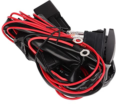 KIMISS UTV-Blinker-Kit, 12 V Universal-Blinker-Wippschalter UTV ATV Straßenzulassungs-Beleuchtungssatz ABS-Blinker-Blinkrelais-Kabelbaum für Ranger RZR (Horizontaler Drehschalter)
