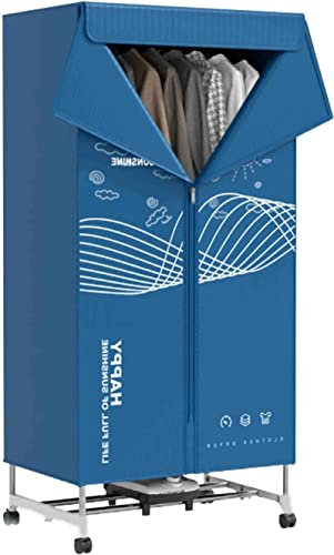 Secadora De Ropa Eléctrica, Secadora De Ropa Portátil Tendedero De Ropa De Bajo Ruido Interior, Tendedero De Ropa con Calefacción De Ahorro De Energía Armario De Secado De Aire Caliente para Apar