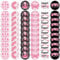 Lot de 60 Épingles à Ruban Rose en Satin pour la Sensibilisation au Cancer du Sein - Broches avec Ruban et Épingle à Nourrice, Badges de Bouton