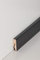 Sockelleiste MDF 15 x 40 x 2500 mm MDF-Kern foliert Schwarz zum Kleben, Clipsen, Schrauben & Nageln Fußleiste by PROVISTON 12.5 Meter | 5 Stück