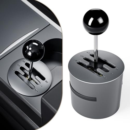 MIFMIA Cup Holder Shifter for Tesla Model 3, Model Y Accessories, Creative Fidget Toy, Manual Gear Stick Control Sense, Rediscover Mechanical Feel, Black