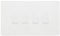 BG Evolve Pearlescent White 4 Gang Custom Grid Dimmer Switch PCDCL84W