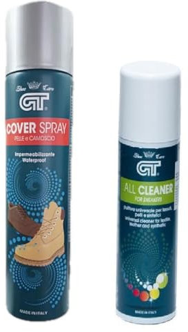 SKATES Pulizia scarpe sneaker spray impermeabilizzante e detergente scarpe e sneaker pelle, nabuk e camoscio