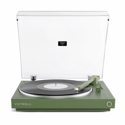 Victrola VPT-800-GRN - Giradischi automatico Bluetooth, colore: Verde