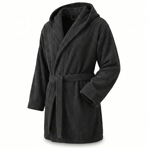 Top Towel Élégant Peignoir pour Femme et Homme 100% Coton, 500 g/m² - Option Capuche ou Sans Capuche - Doux et Absorbant pour Douche, Spa et Piscine Peignoirs (lot de 1)