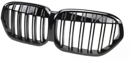 Nonuiny Für B&MW X1 LCI F48 SUV 2020 2021 2022 Frontniere Stoßstangengrill Facelift Schwarz Glänzend Grill Autozubehör Front Bumper Grille(Gloss Black)
