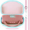Lebakort Dur Étui Housse Cas Compatible avec JBL Charge 6 Enceinte Bluetooth Portable sans Fil (Rose + Vert Menthe)