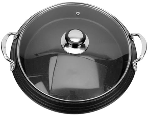 SOLUSTRE Aluminiumlegierung Kochtopf Im Koreanischen Stil Multifunktions-suppentopf Korrosionsbeständig Und Leicht Zu Reinigen Geeignet Als Hot Pot Topf Oder Kochutensil