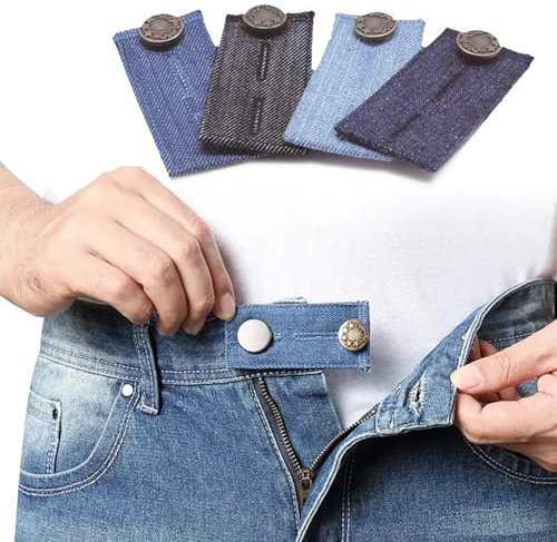 WANTUSHUI Hosenbunderweiterung Knopf,Hosenknopf Verlängerung Hosenerweiterung Jeansknopf,Knopfverlängerung für Hosen,Verstellbare Jeans Taille Erweiterung Knöpfe für Hosenerweiterung Schwangerschaft