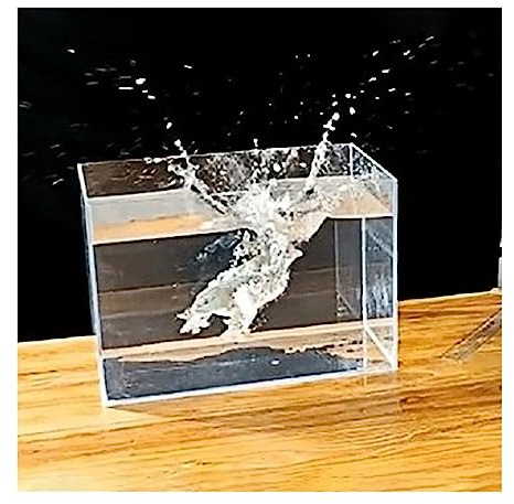 Clear Acrylic Water Tank for Photography, Cosmetic Display, and Multifunctional Storage