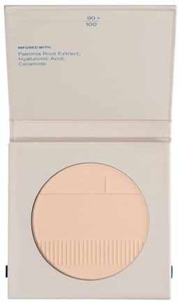KORRES Natural Finish Face Powder Light 01, mattierend, vegan, 8g | seidig-zarter Kompaktpuder für einen makellosen, natürlichen Teint, ohne Maskeneffekt, mit Hyaluron & Pfingstrosenextrakt