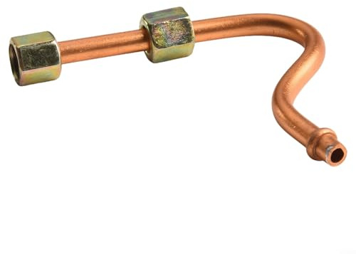 Air Compressor Exhaust Tube Replacement, 7 Shaped Small Aluminum Pipe Suitable for Multiple Small Household Compressor Models with Threaded Ends (A)