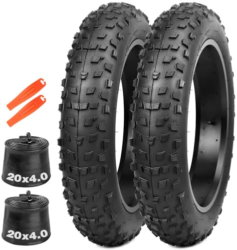 MEGHNA 20x4,0 Fatbike Reifen 98-406, stabiles Profil für Elektro-Fatbike Alltag & Geländefahrten