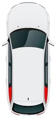 Parasol Coche para VW para Golf 7 para VII para Variant para Wagon 2013-2020 Cortina Malla Parabrisas Delantero Coche Magnético Parasol para Ventana(2PCS Side Triangle)