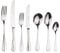 Arthur Price Baguette 44 Piece 6 Person Cutlery Set, Stainless Steel, 51 x 31.5 x 6.5 cm