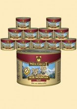Warnicks Tierfutterservice Wolfsblut Blue Mountain Puppy Nassfutter für Welpen mit Wildfleisch 12 x 200 g