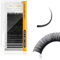 NAGARAKU Wimpernverlängerung Klassisch Individuelles 1:1 Wimpern Volumen Einzelwimpern Natürliche Halbpermanente Weiche Wimpernzubehör Mattschwarz Single Lash Extension 16 Reihen 0.20mm D Curl 7-15mm
