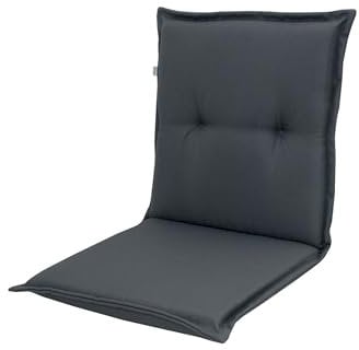 Doppler Comfort Stuhlauflage Niederlehner, anthrazit, Polyester, 100 x 50 x 7 cm