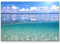 Paul Sinus Art Leinwandbilder | Bilder Leinwand 120x80cm Meerblick über und unter dem Wasser – Karibik