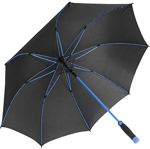 iX-brella XXL Stockschirm Fiberglas Golf Automatik Schwarz - Blau