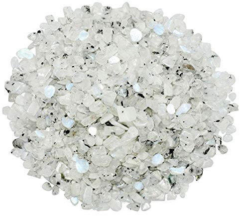 mookaitedecor Pierre de Lune Pierres Décoratives,Pierre Polies Cailloux Cristaux Décoration pour Maison Jardin,Lot de 460g