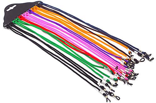 Nylon Brillenhalter Durable Brillen Retainer Cords Tragbare Brillenketten Brillenbänder 12st-Bunte