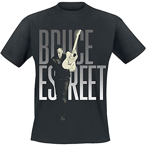 Bruce Springsteen Estreet Männer T-Shirt schwarz Band-Merch, Bands