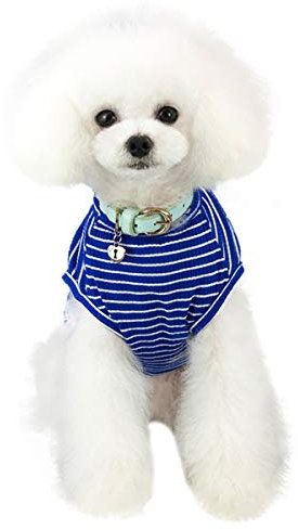 Pet Heroic Niedlicher Gestreifter Haustier Pullover Katze Pulli Kleine Hunde Pullover Kleiner Hund Pullover Welpe Pullover Hunde Klamotten Für Kleine Hunde Pink Rot Blau Grau - Gewicht 1.2-9.0 KG