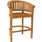 Teako Design Barhocker Avellino Teak Massivholz Barstuhl Bananenstuhl Tresenhocker wetterfest stabil und robust Teakholz