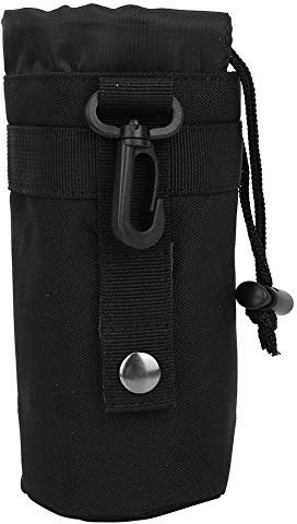 Alomejor Wasserflasche G¨¹rteltasche Nylon Anti Verschlei? Tasche Cover f¨¹r Camping, Wandern, Reise (Schwarz) - Wasserkocher Tasche