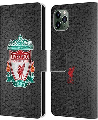 Head Case Designs Officially Licensed Liverpool Football Club Black Pixel 1 Crest 2 Leather Wallet Case Compatible With Apple iPhone 11 Pro Max