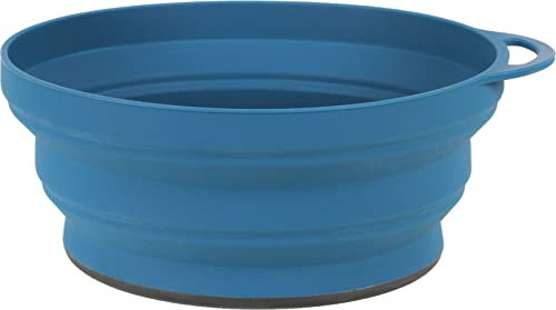Lifeventure, Travel & Outdoor Collapsible Bowl Bol Pliable en Silicone Ellipse pour Camping, Voyage et extérieur Mixte, Bleu Marine, Taille Unique