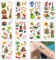 10 Blätter Temporäre Tattoo Aufkleber Hawaiian Temporäre Tattoos Wasserdichte Aloha Tattoos Tropische Temporäre Aufkleber Temporäre Transfer Tattoos Summer Beach Pool Party Zubehör für Kinder Frauen