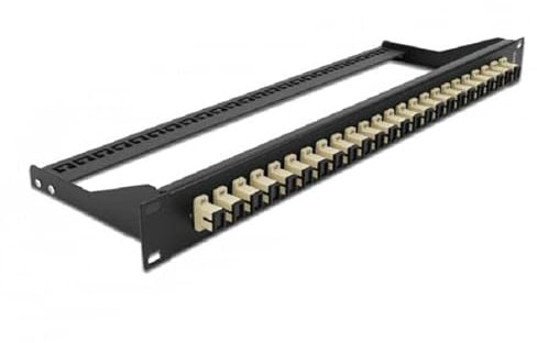 Delock Panneau de Brassage Fibre Optique SC Simplex 24 Ports Beige 19