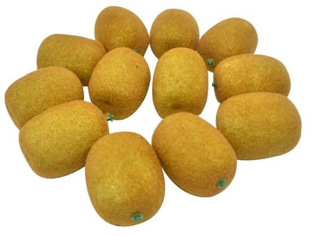 12 Stück Kiwi künstliche Früchte realistische Modell, lebensechte dekorative Früchte und Gemüse für handgemachtes Zuhause, Haus, Küche, Party, Dekoration, Schreibtisch-Ornament