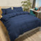 Set Copripiumino Matrimoniale 250x200 CM (2 Federa 50x80) Monocromatico in Microfibra Blu, Morbido ed Ipoallergenico, Inclusa Federa 50x80 cm