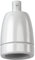 ledscom.de Enchufe E27, porcelana, blanco, 230V AC, máx. 300W