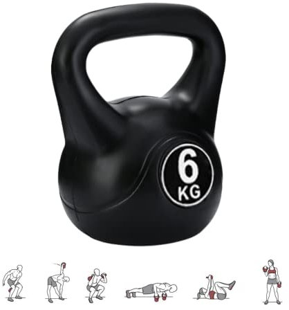 MAGIC SELECT 6 kg Kettlebell-Gewicht mit Ergonomischem Griff, Kettlebell-Hantel für Muskeltraining zu Hause und im Fitnessstudio.