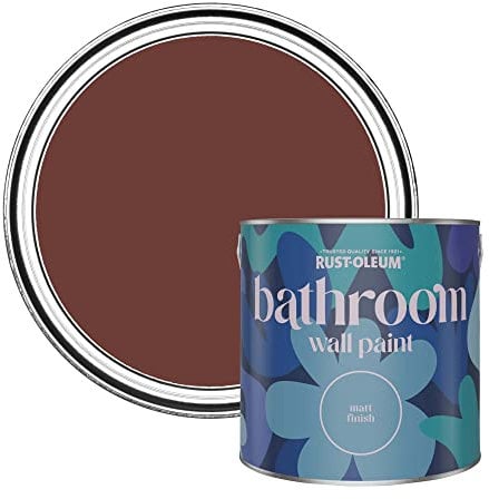 Rust-Oleum Red Water-Resistant Bathroom Wall & Ceiling Paint - Fire brick 2.5L