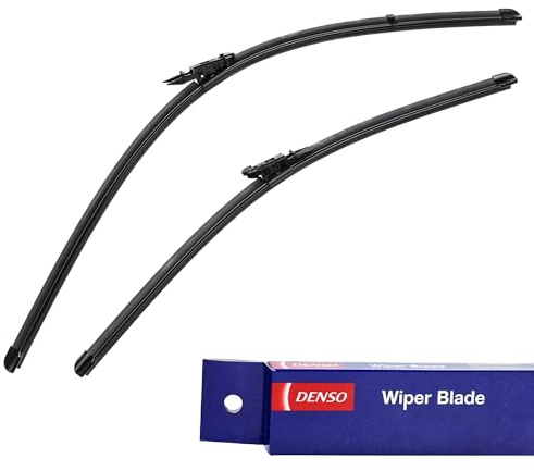 DENSO Flat Front Window Wiper Blade DF202-700/550mm - Premium All Season Replacement Wipers - Pinch tab Arm - RHD