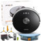 Robot Vacuum Cleaner with Mop Attachment – Smart Home Cleaning Robot Hoover with Control App for iOS or Android – Floor Cleaner with 600mL Dustbin and 350mL Mop Water Tank – Robotic Vacuums by Amalock