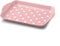 Zeal Melamine Mini Dotty Design Serving Tray (18x14cm) - Rose Pink