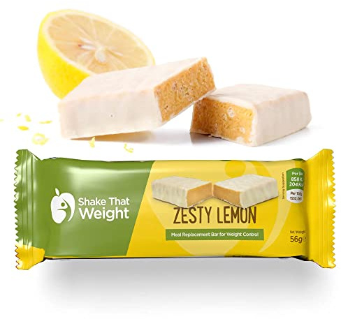 Lemon and White Choc High Protein Meal Replacement Diet Bar - Shake That Weight